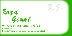 roza gimpl business card